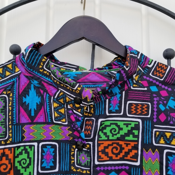 Vintage light wind breaker bomber jacket busy snap close - Picture 8 of 12